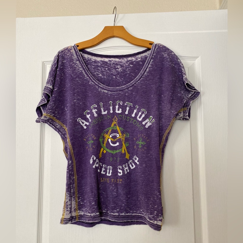 Affliction purple T